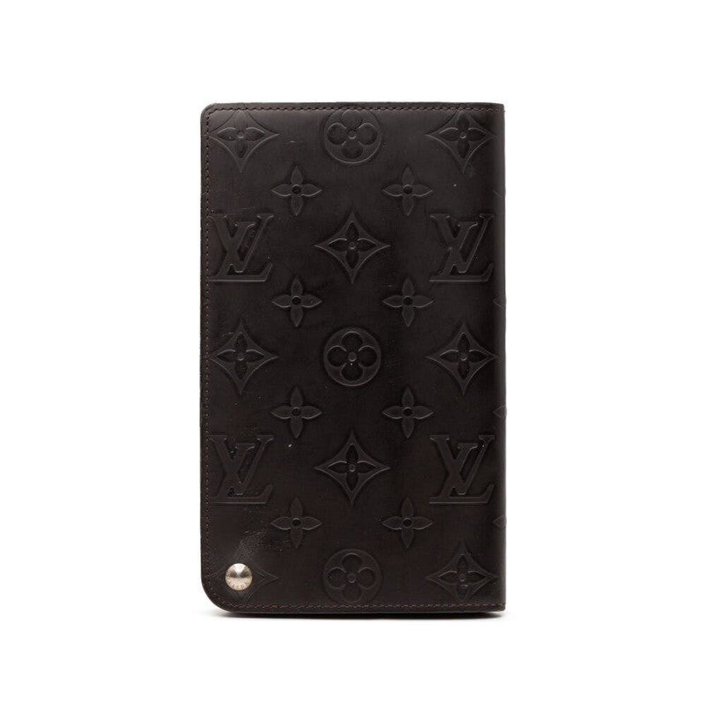 Louis Vuitton Monogram Glace Hoist Long Wallet Brown